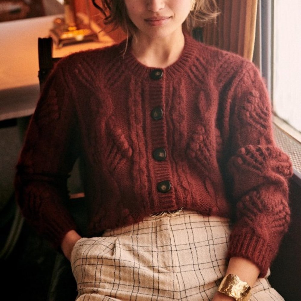 Sézane Eugenie Jumper - Brown (Sz. M)